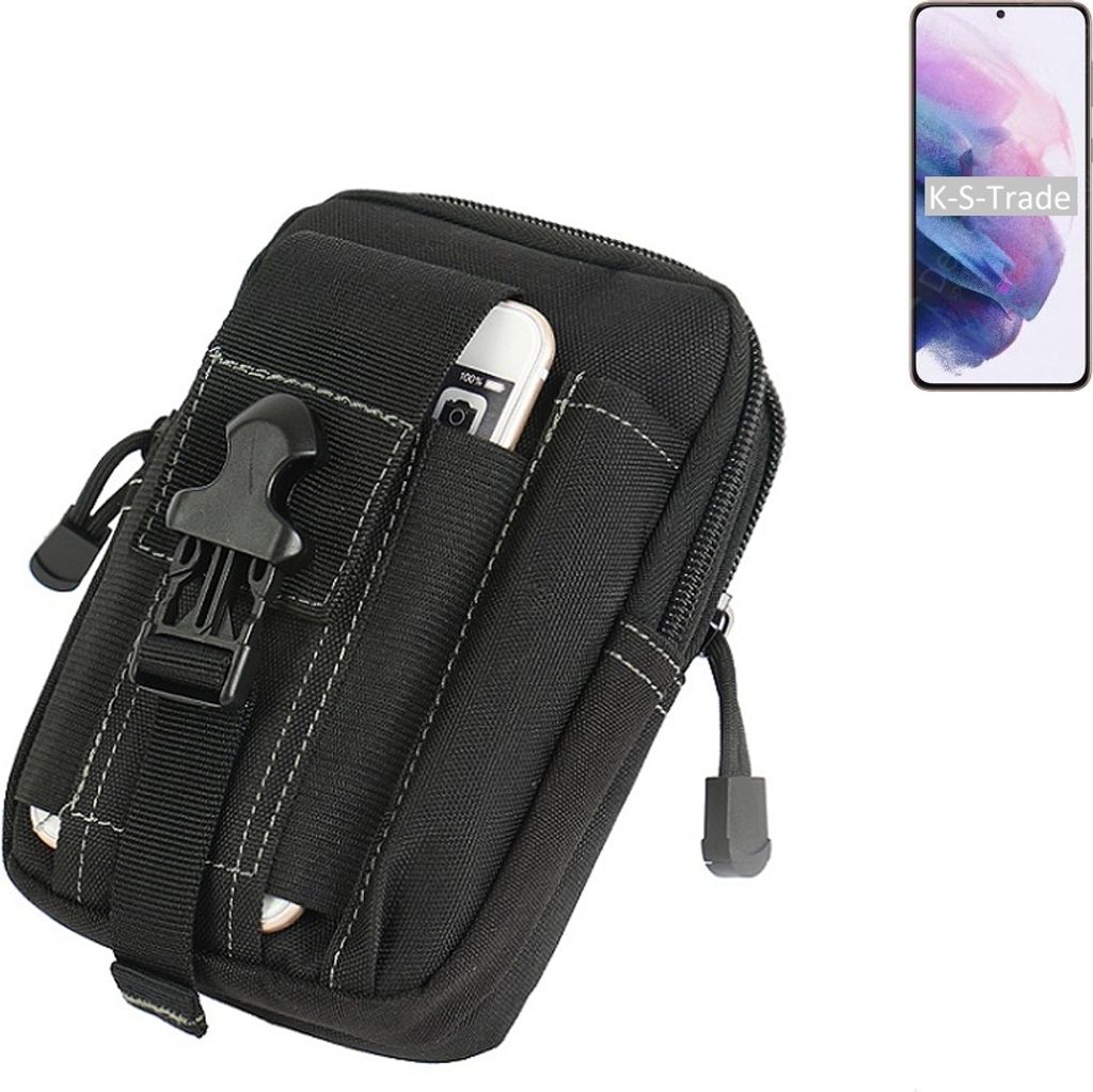 K-S-Trade Gürtel Tasche kompatibel mit Samsung Galaxy S21+ 5G SD888 Gürteltasche Holster Schutz Hülle Handy Hülle Smartphone outdoor Handy-Hülle