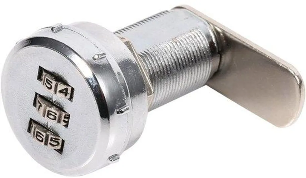 Serrure à combinaison 3 chiffres robuste en zinc pour boîte aux lettres