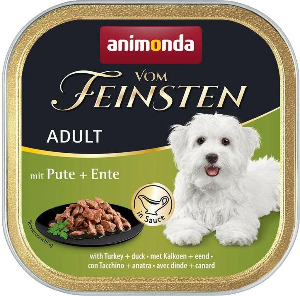 Animonda Vom Feinsten Adult mit Pute & Ente in Sauce 150gx22