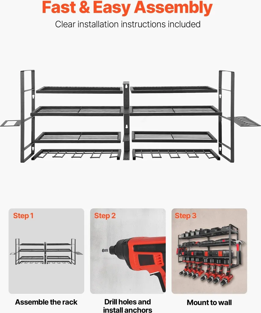 Support mural pour outils permettant de libérer votre établi - 6