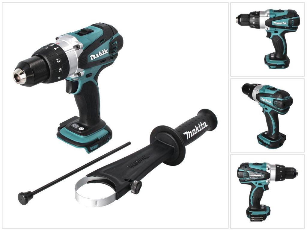 Makita DHP458Z, Wiertarka pistoletowa, Zamek centralny, Zdjęcie produktu 