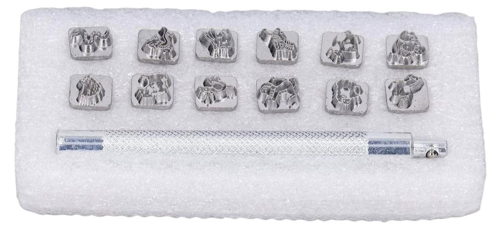 Lederstempel, langlebige Prägewerkzeuge aus Zinklegierung zur Erstellung einzigartiger Muster für Lederprojekte und persönliche Accessoires