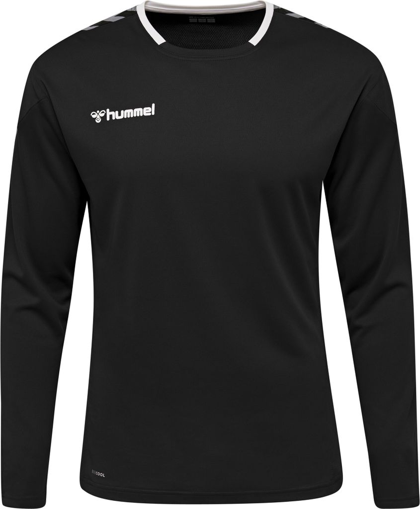 hummel hmlAUTHENTIC POLY JERSEY L/S - BLACK/WHITE - 2XL