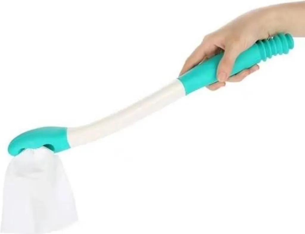 Aide aux toilettes personnes âgées - Manche 38cm pour lingettes ou papier