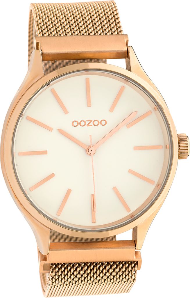 Oozoo Metall Damen-Herren Uhr Analog Quarzuhr Armband rosegold Timepieces D2UOC10692