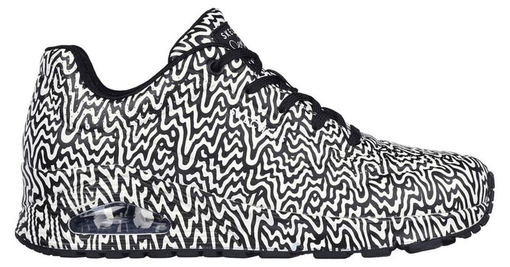 Skechers Uno Infinite Drip Black And White / Leather Größe Produktbild 