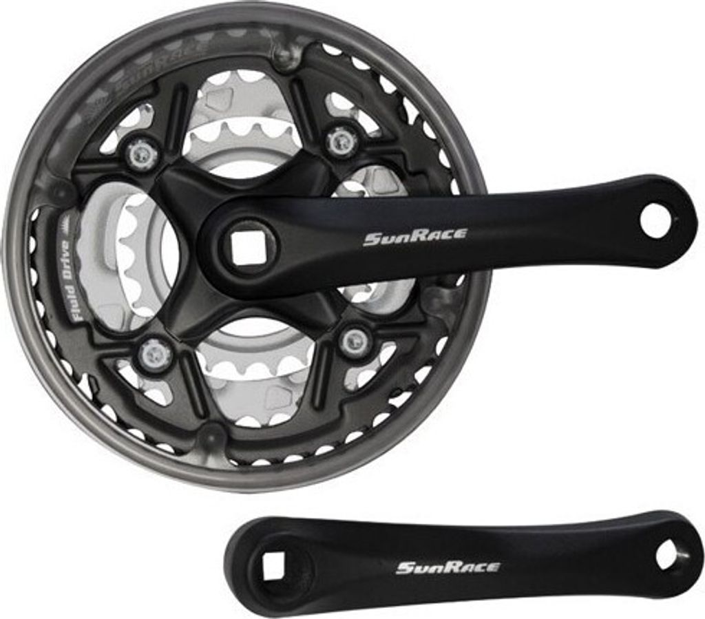Sunrace Kettenradgarnitur Kurbelsatz FCM513 24-34-42 Zähne Produktbild 