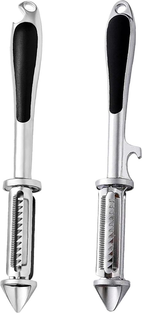 Kartoffelschäler-Set aus Edelstahl, 5-in-1, multifunktionaler Gemüseschäler, Reibe, Hobel, Schneider, Küchenhelfer für Karotten, Gurken