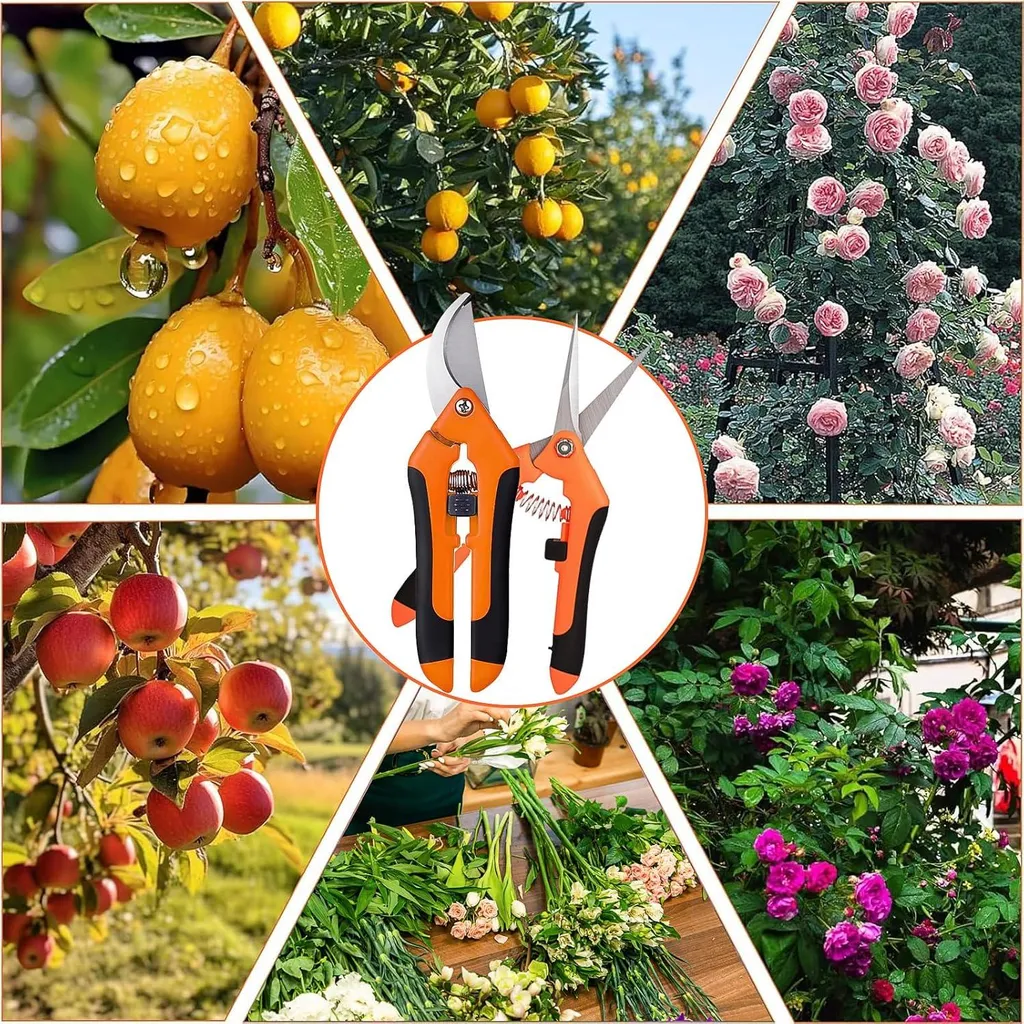 Sécateur de jardin tranchant 2 pièces pour tailler sans effort ni douleur