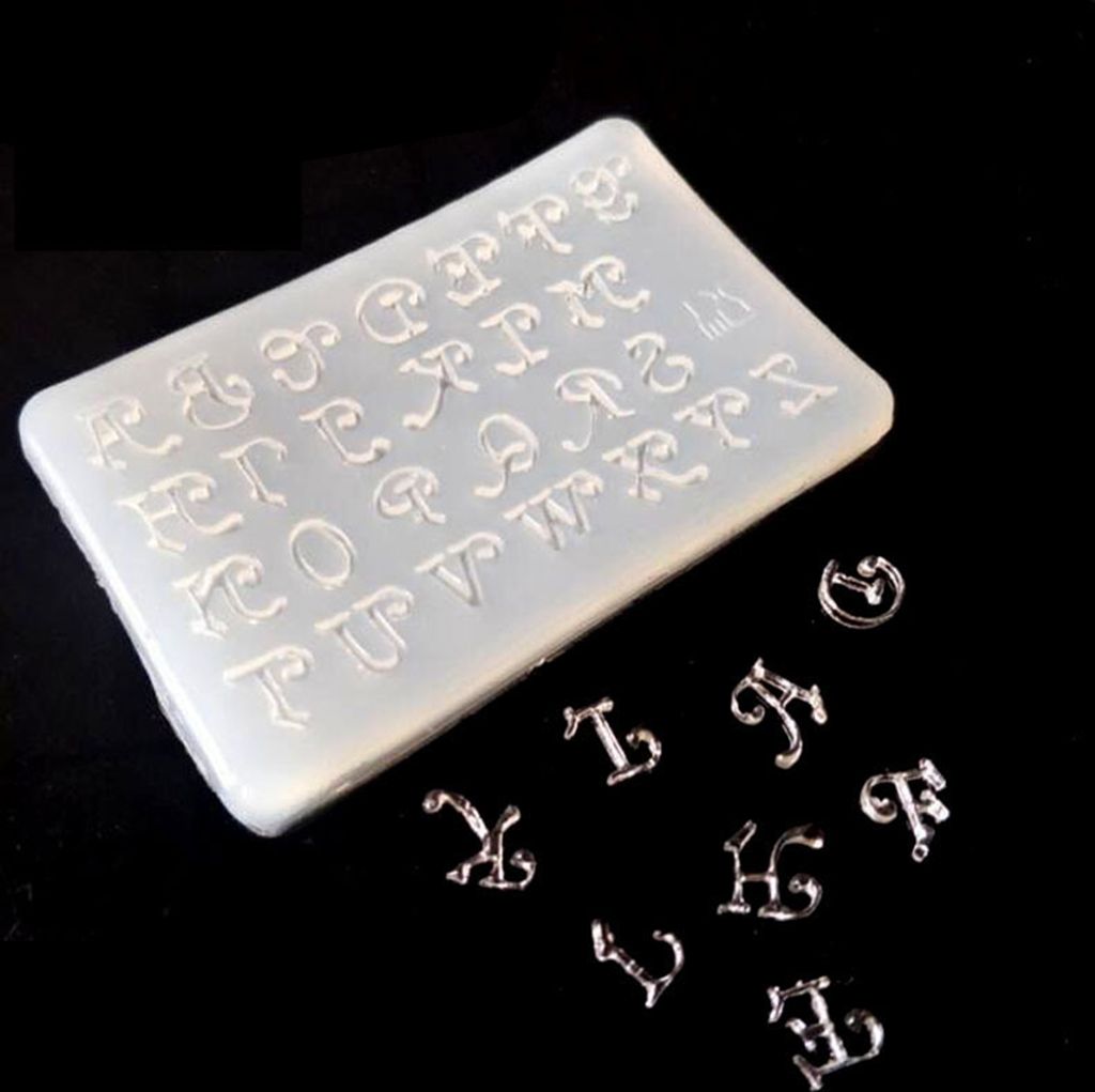 Buchstabe DIY dekorative Handwerk Schmuck machen Form Silikon Epoxidharz Form Werkzeug