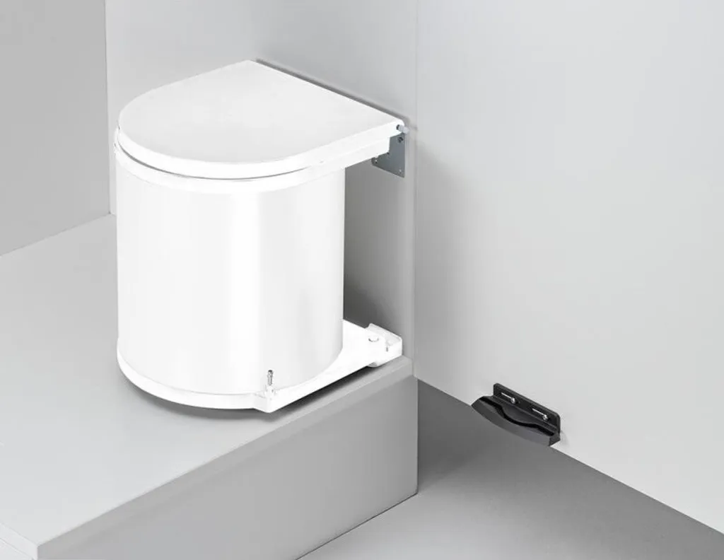 Naber Rondo 2 Collecteur de Déchets Blanc Poubelle de Cuisine 1094014