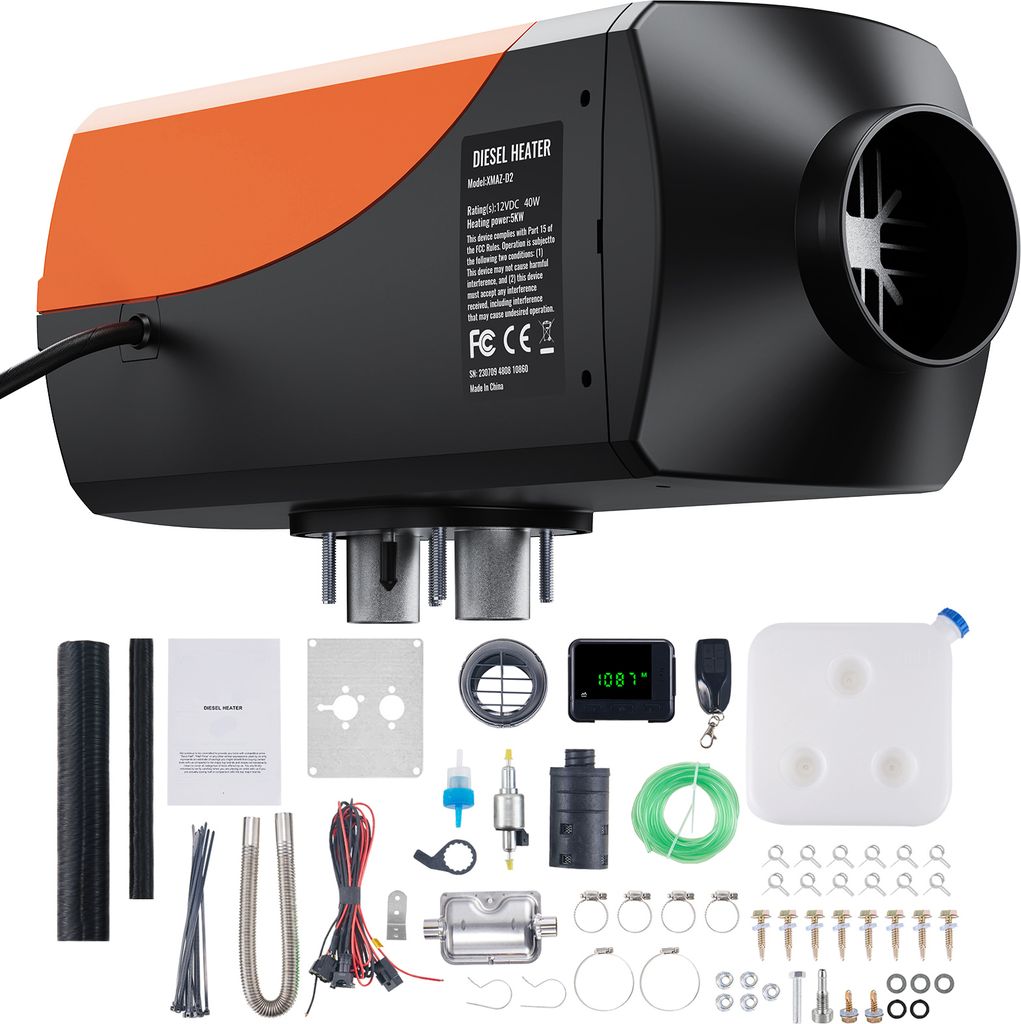 SucceBuy Riscaldatore d'aria diesel 12 V 5 kW con display Immagine del prodotto 