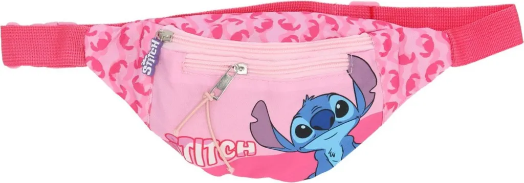 Borsa Tracolla Disney Stitch 12x23x9 cm - Alta Qualità e Zip Sicura