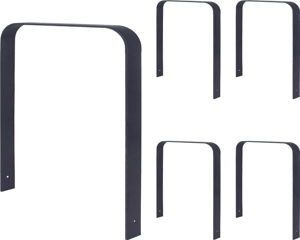 5 x Fahrradanlehnbügel 115 x 76 cm Flachstahl 12 mm Produktbild 