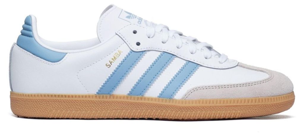 Adidas Samba Og J In White Blue For Youth - 5.5 UK - 38 2/3 Image du produit 