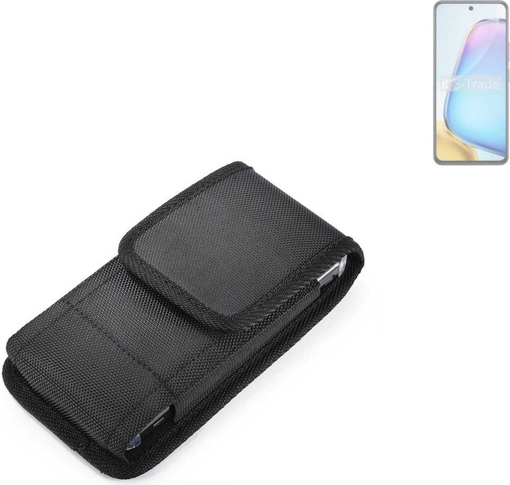 Holster Gürteltasche kompatibel mit Vivo Y200t Holster Gürtel Tasche wasserabweisend Handy Hülle Schutz Hülle Outdoor schwarz K-S-Trade