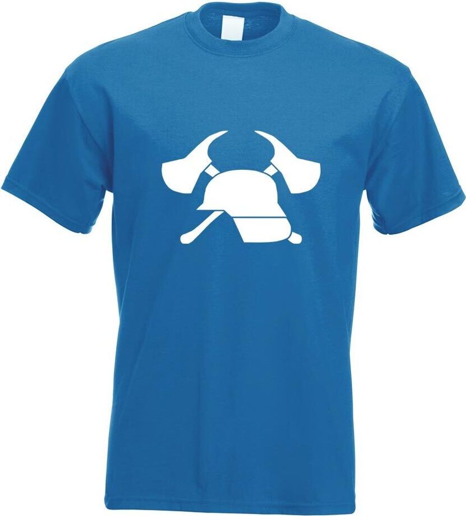 Kiwistar - T-Shirt - royal - freiwillige Feuerwehr Motiv Bedruckt Funshirt Design Print - mit Motiv Bedruckt - Funshirt Design - Sport - Freizeit -...
