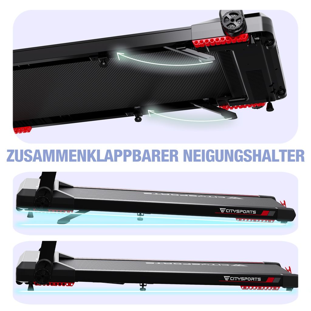 Běžecký pás CITYSPORTS, 2HPSkládací běžecký pás 1400W s Obrázek produktu 3