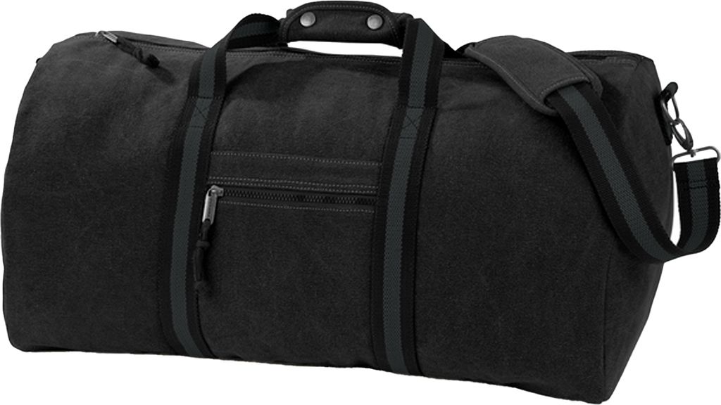 Quadra Segeltuch-Tasche / Reisetasche, 45 l (2 Stück/Packung) BC4429 (Einheitsgröße) (Vintage Schwarz)