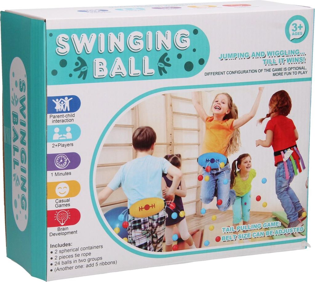 2-in-1-Spiel: Bänder nehmen Schwungball