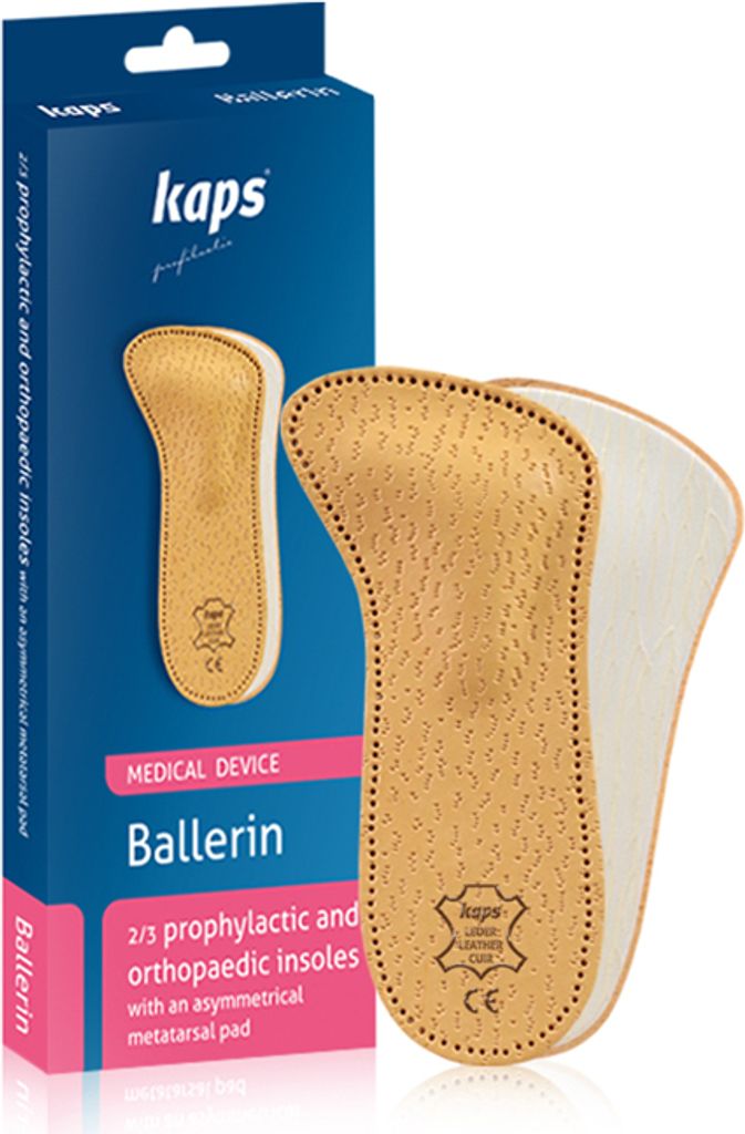 Ortopedické vložky pre priečne ploché nohy Kaps Ballerin - Obrázok produktu 