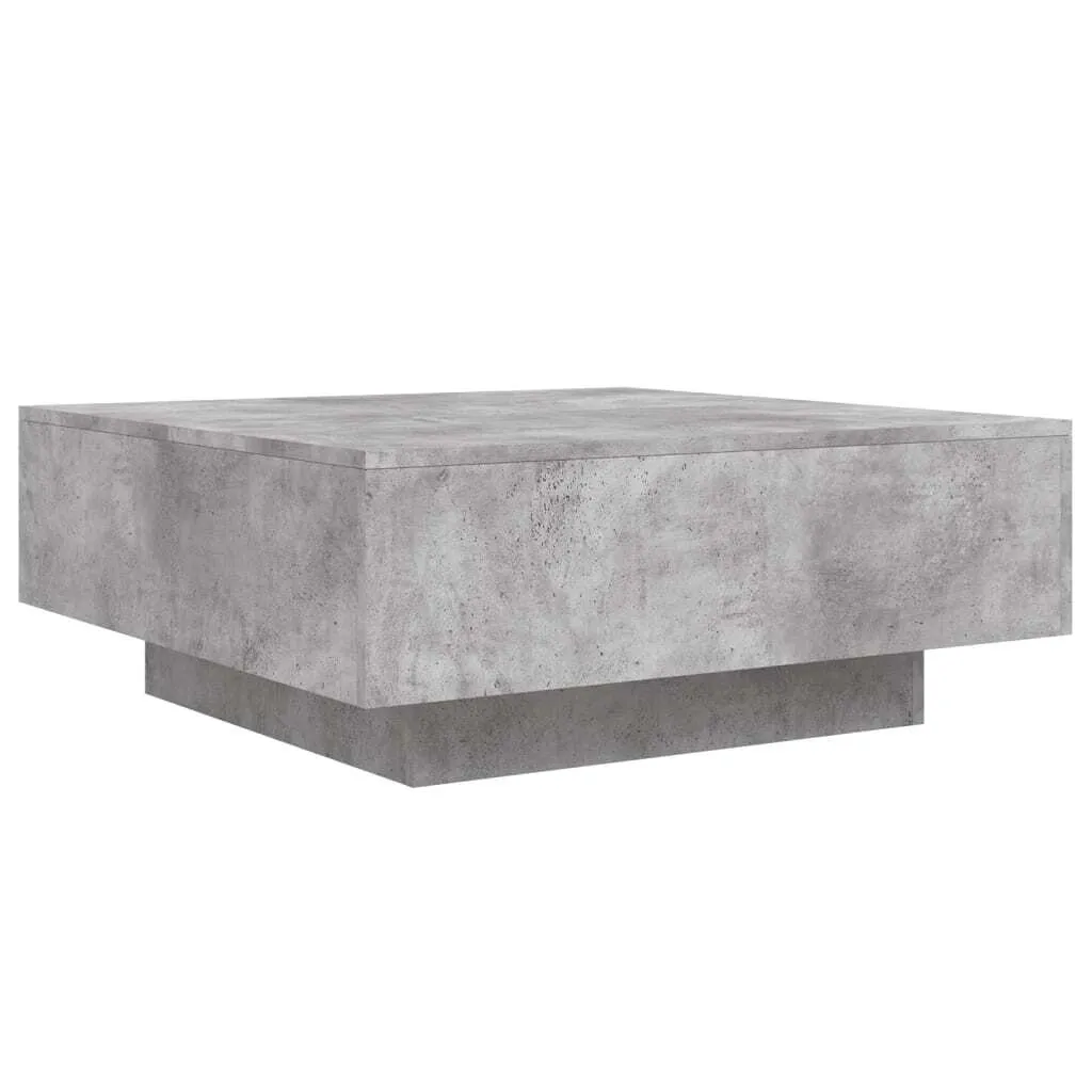 vidaXL Tavolino Design Cemento 80x80 cm - Materiale Legno Top Quality