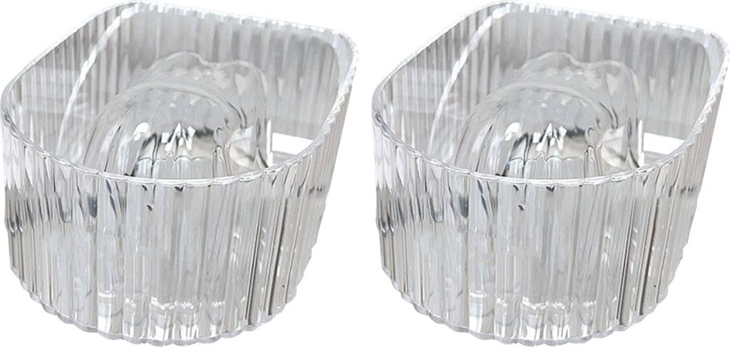 2 Stück Maniküre-Handbadeschale, Nagellack-Abwaschschale, Handwaschschale für den Heimsalon, Acryl-Nagellackentferner-Schale, DIY-Maniküre-Werk...