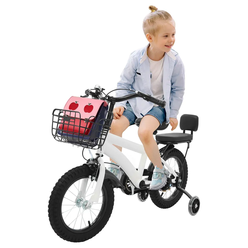 Vélo d'extérieur pour enfants de 3 à 7 ans avec roues de stabilisation