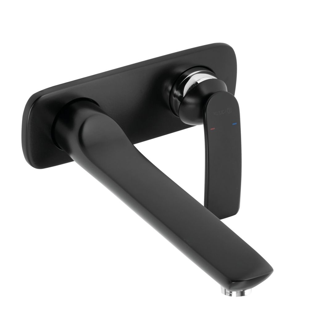 KLUDI BALANCE Unterputz-Waschtisch-Zweiloch-Wand-Einhandmischer, Ausladung Wandauslauf 235mm, 522478775