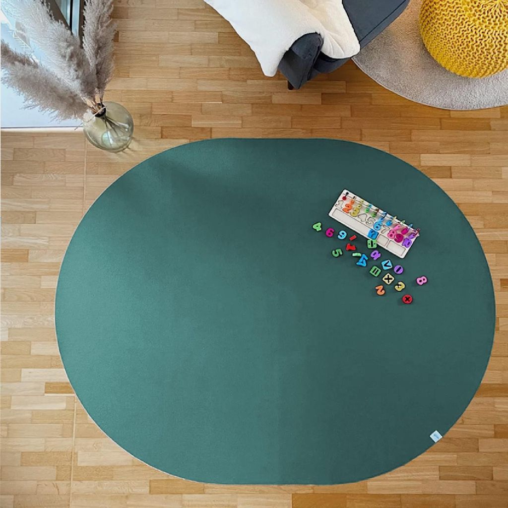 Sanosoft ovale Krabbelmatte 160x200cm Petrol