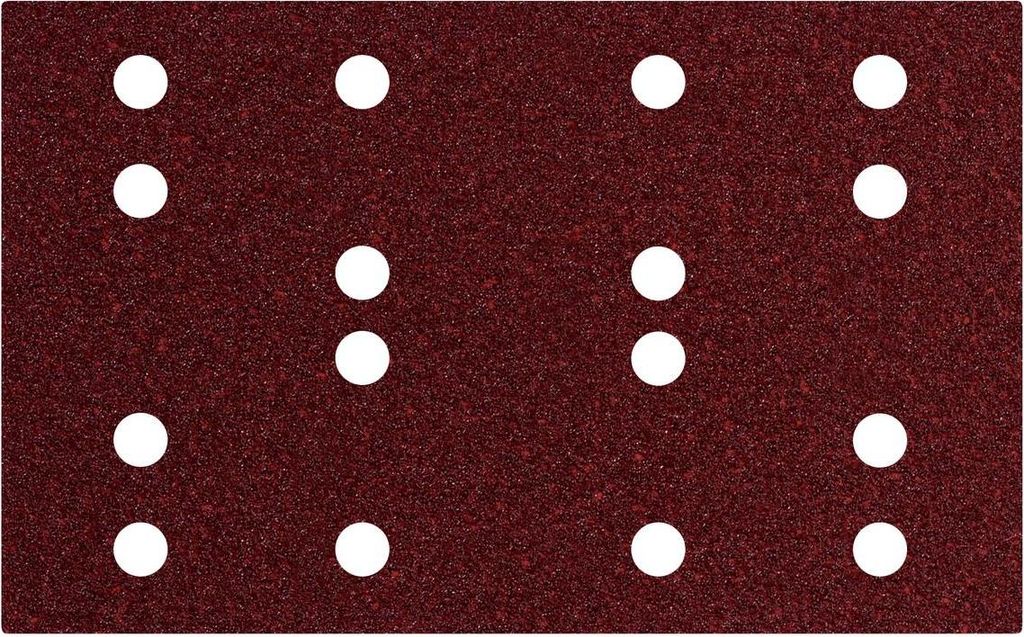 Metabo Haftschleifblätter 80 x 133 mm, P 40, 16 Löcher, mit Kletthaftung (SRA), für Holz, Metalle...