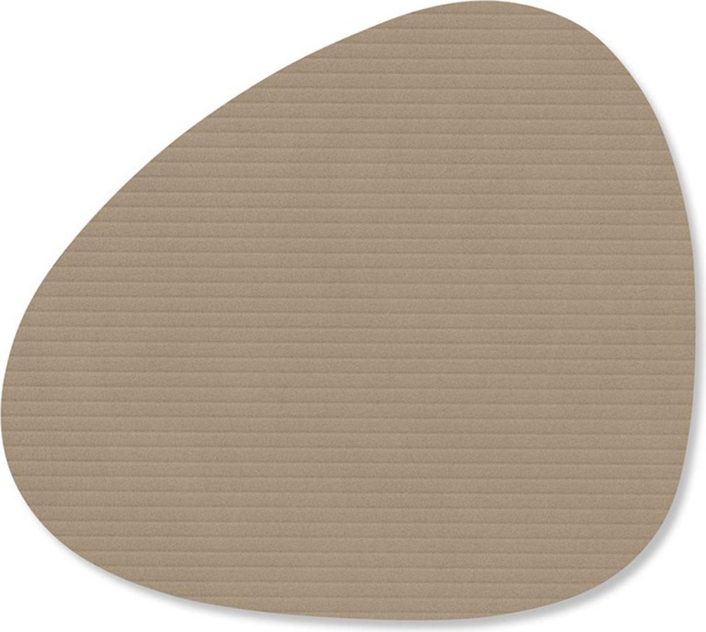 LIND DNA Corduroy Untersetzer Curve clay brown 11x13cm