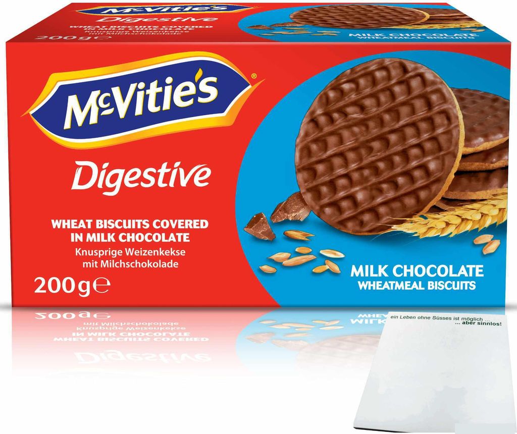 McVitie's Digestive Milk Chocolate (200g Packung) + usy Block
