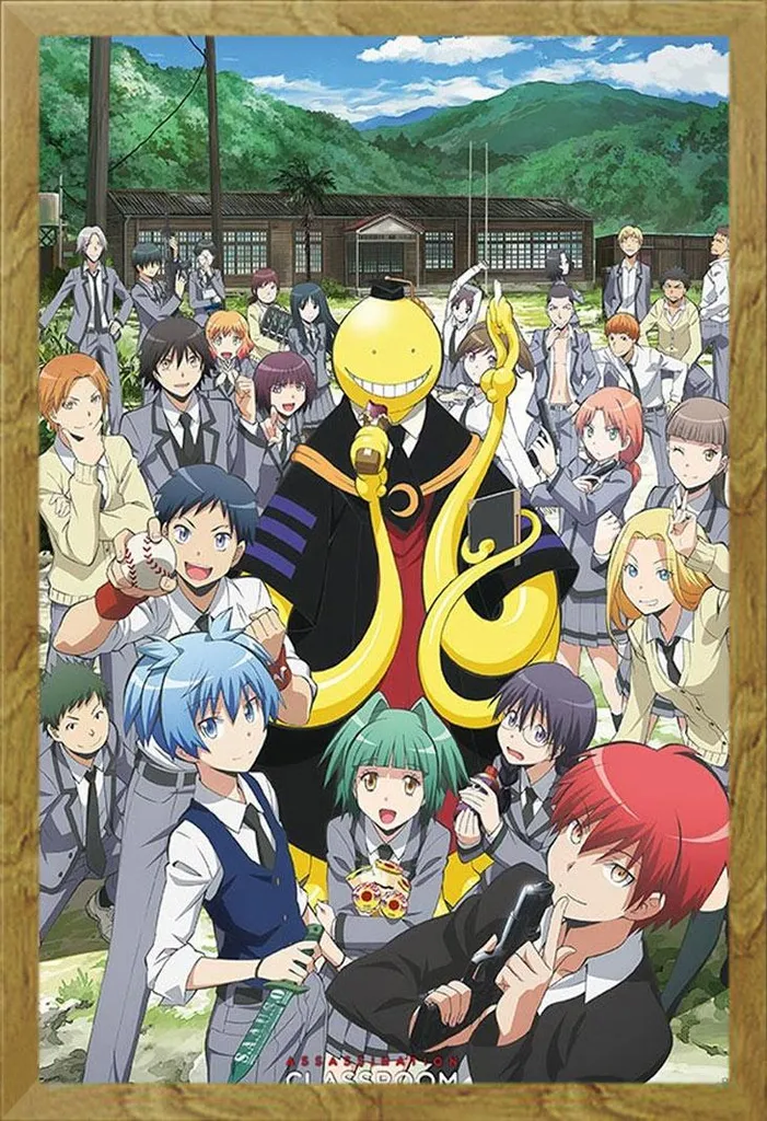 Poster Assassination Classroom 91.5x61 con Cornice Shinsuke Rovere