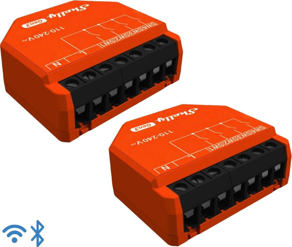 SHELLY Szenenaktivierer i4 Gen3, Bluetooth und WLAN, 2 Stück