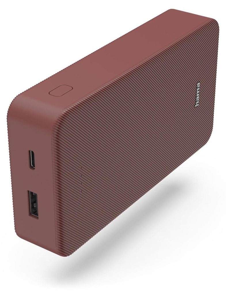 Hama Power Pack Colour 20, 20000mAh, USB-C, USB-A, Rot Produktbild 