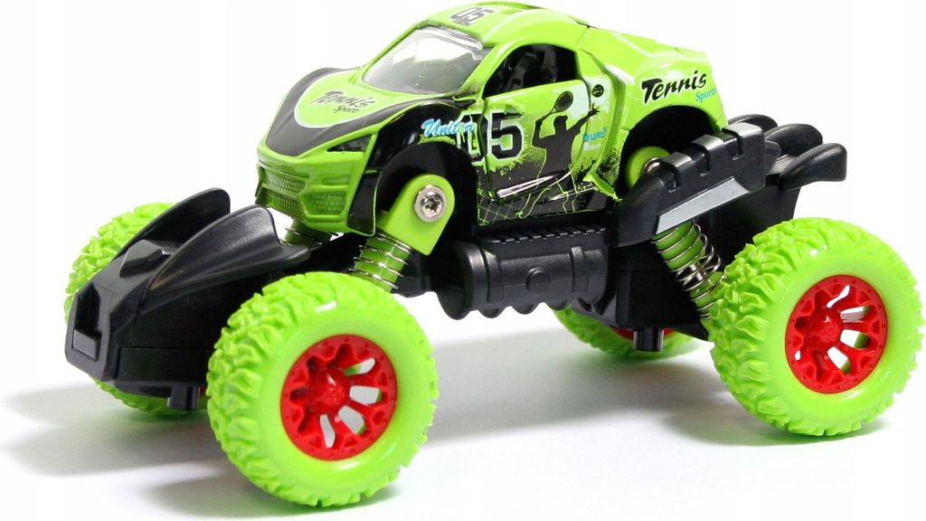 Monster Truck Geländewagen Metall - Spielzeugauto mit Antrieb - Robustes Design 13cm