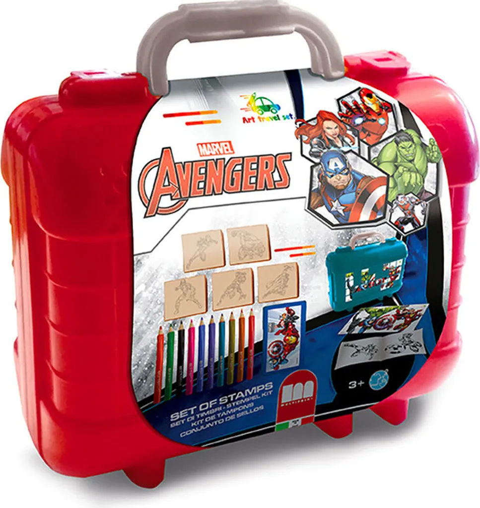 Set de Stylos Avengers pour École et Dessin Coloris Rouge Intense