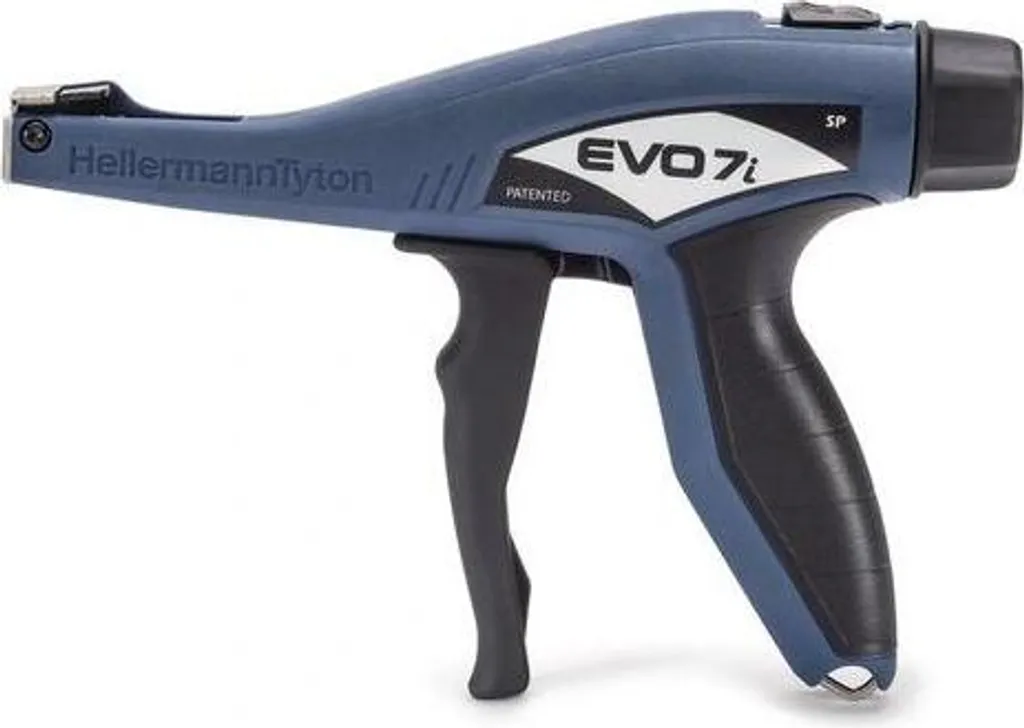 Pince EVO7i SP à tension réglable HellermannTyton 110-77002 Bleu-Noir