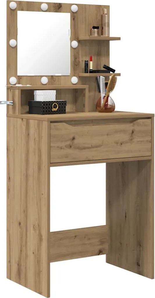 Postazione Make-up SYFAX™ Rovere Artigianale: Lusso Accessibile