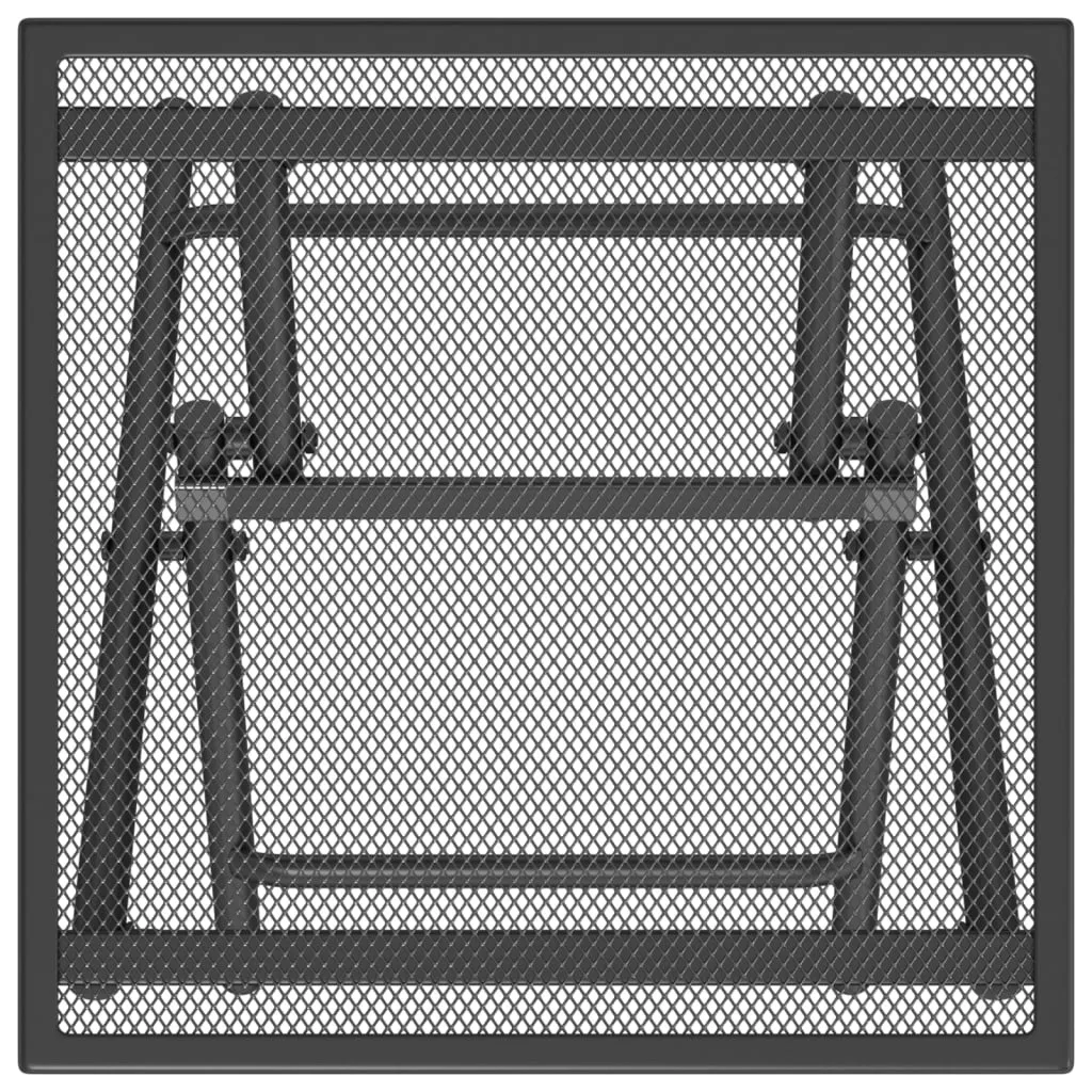 Table d'appoint pliable anthracite en acier : la solution pour petits balcons - 5