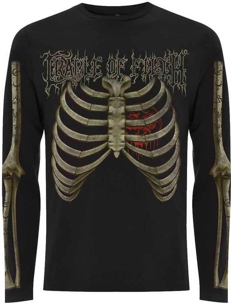 Cradle Of Filth - T-Shirt für Herren/Damen Uni Langärmlig RO11135 (S) (Schwarz)