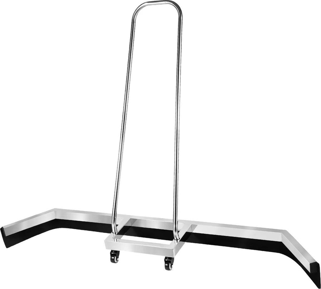 Sport Court Squeegee - Wasserschieber für Sportplätze - 132 x 87 cm - Basketball- und Tennisplätze - Rutschhemmend - Silber