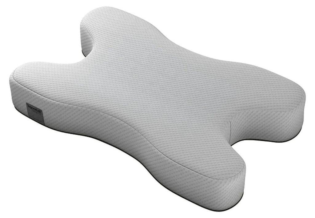 CPAP-Kissen 40x60 cm, C-Form, mit Maskenaussparung, ergonomisch, Memory Foam & Gel, für Seitenschläfer & Schlafapnoe