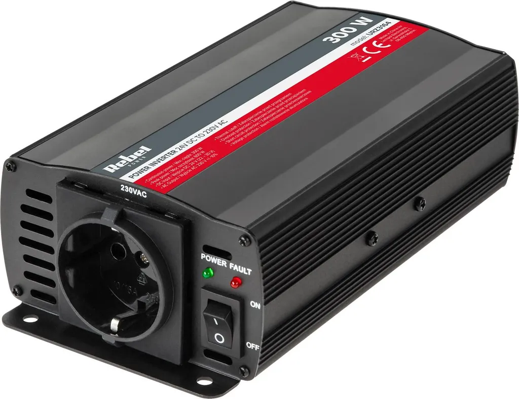 Onduleur 300W 24V 230V Compact KEMOT Prise Type F pour Appareils Mobiles