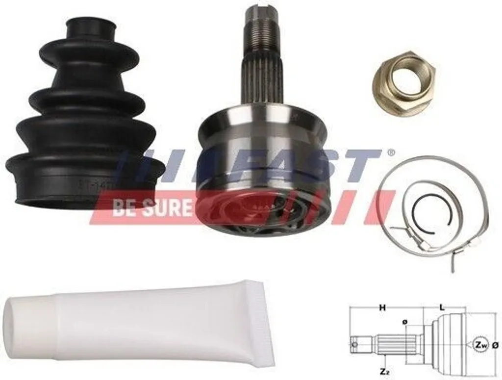 Kit réparation transmission pour entretien de Fiat Panda et 500