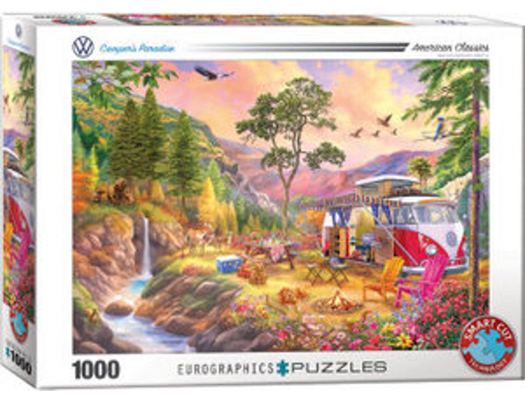 Puzzle 1000 VW Bus Camper's Paradise by 6000-5866 Obrázok produktu 
