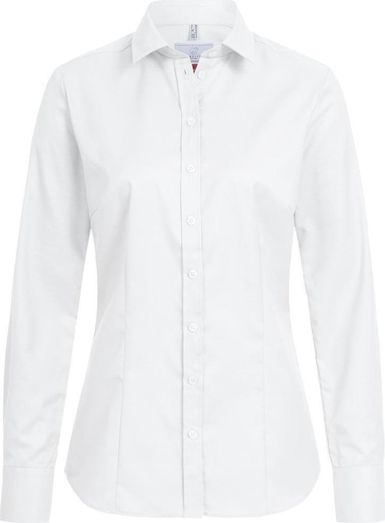 Greiff Modern with 37.5 Damen Bluse Langarm Kent Regular Fit Weiß 36