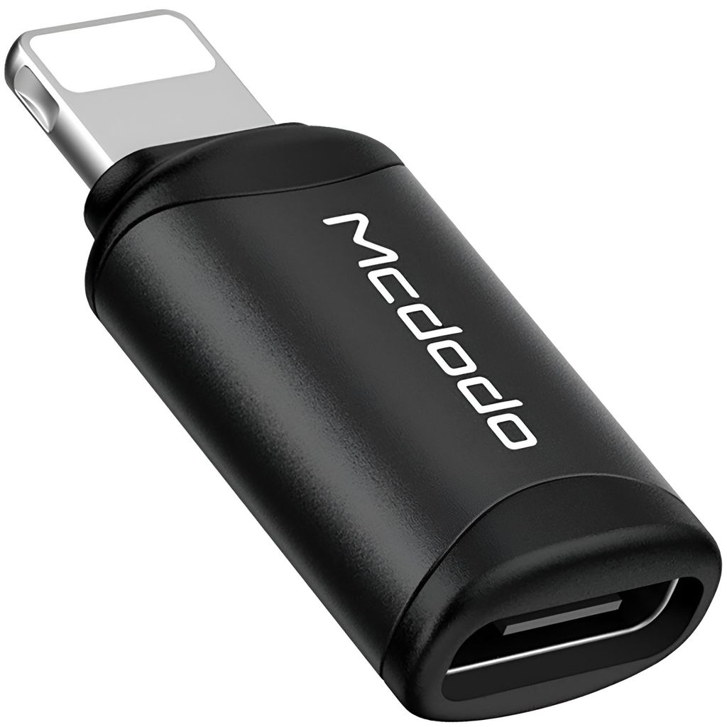 Mcdodo Telefon Adapter Usb-C Auf Lightning Adapter Schwarz Produktbild 