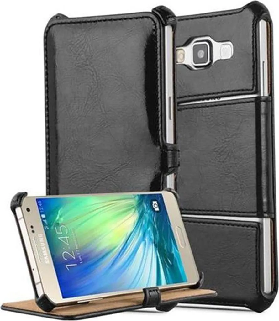 Samsung Galaxy A3 2015 Case Cadorabo - Look Nero Intramontabile
